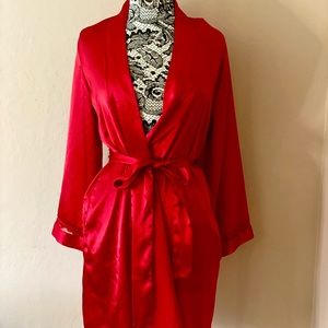 Morgana Taylor Red Sill Robe